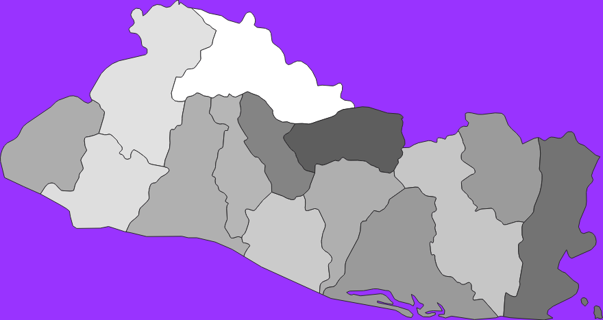 El Salvador elevation map